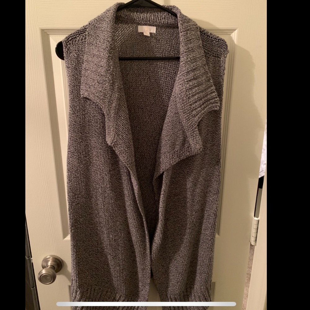 Grey sweater vest